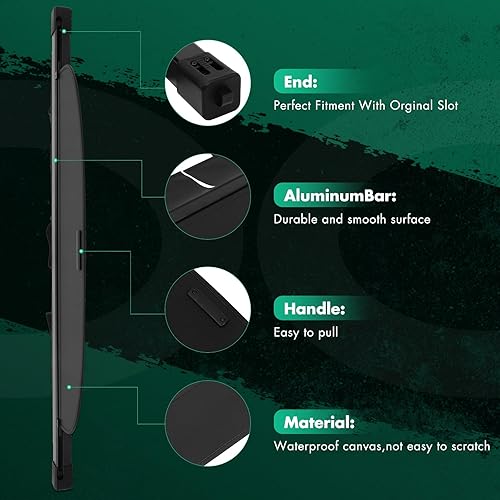 Miniatura 126 de Cubierta de carga para Toyota RAV4 2.5L retráctil para maletero trasero 2019-2023, cubierta de seguridad para equipaje, blindaje impermeable