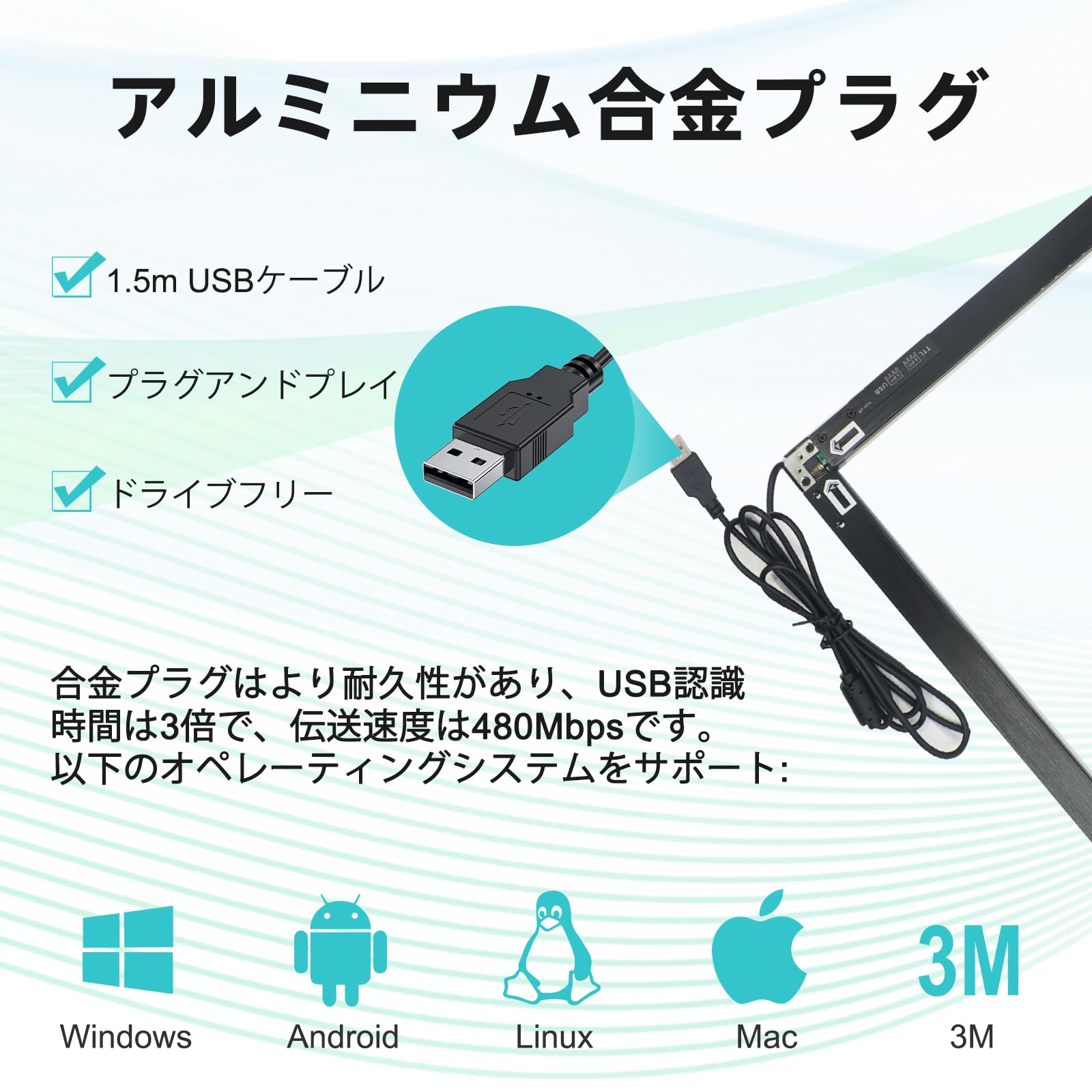 Amazon | Senisway 55インチマルチタッチIRパネル、20ポイント