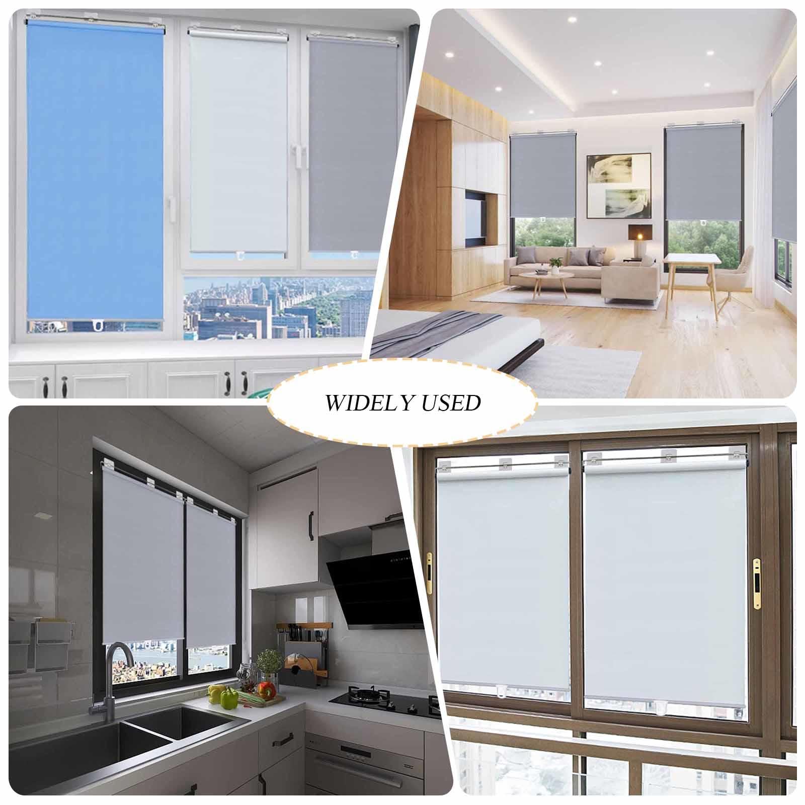 Tende A Rullo Oscurante Retrattili,Tende Avvolgibile Senza Fili Per Finestre,Tende A Rullo Con Ventosa,Parasole Tenda A Rullo Temporanee Larghe 32-150cm,Non È Necessario Forare,White-107x200cm/42x79in