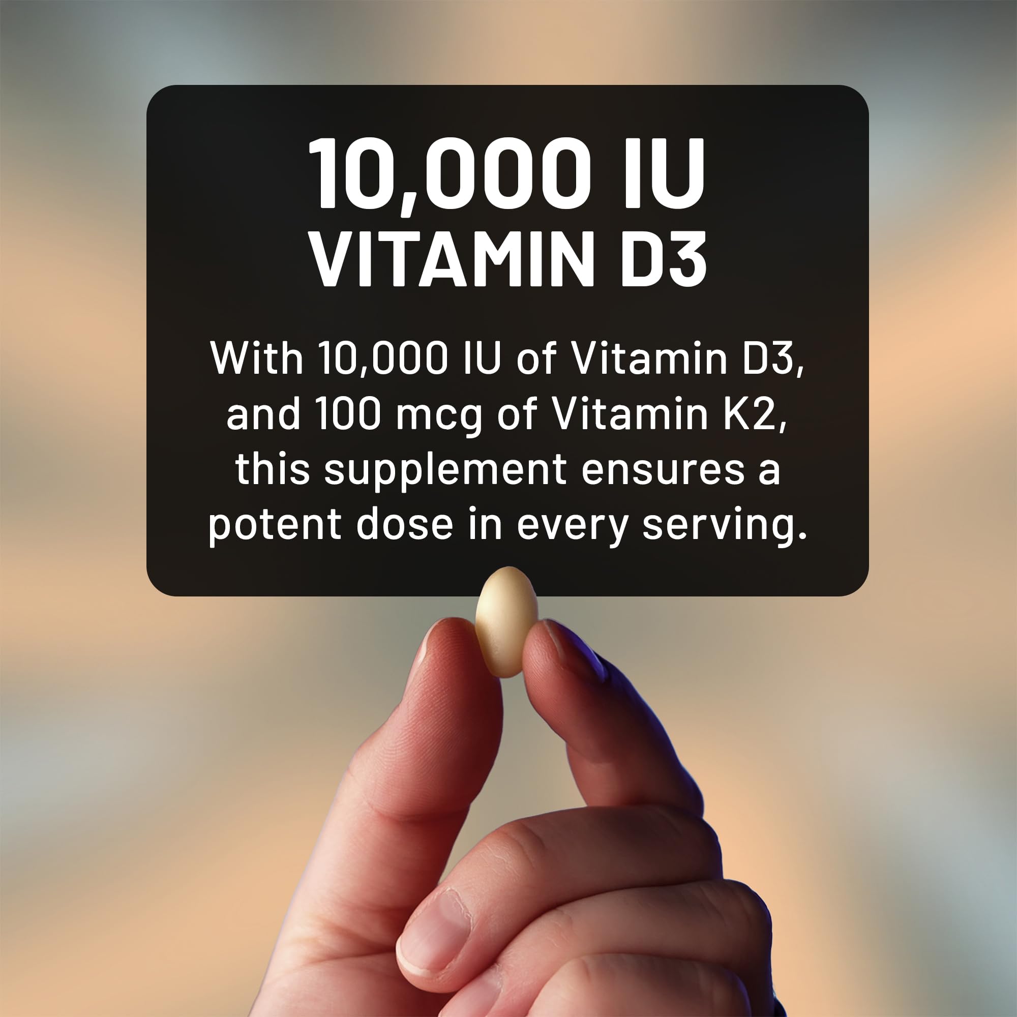 NatureWise Magnesium Glycinate 550mg + High-Dose 10000 IU Vitamin D3 K2 100 mcg - D3 K2 Magnesium Supplement - Chelated for High Absorption - Bone Support - Non-GMO, USA Manufactured - [30-Day Supply] — Amazon image 4
