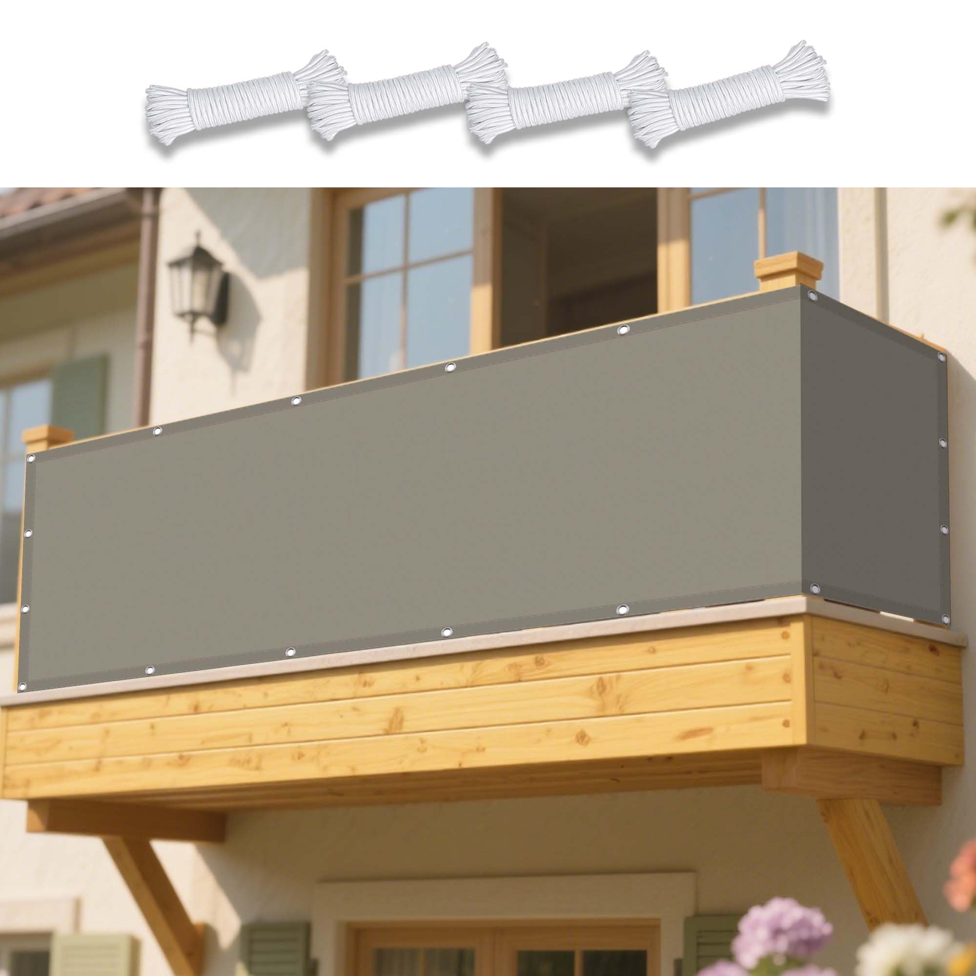 Toile d'ombrage contre la chaleur pour protéger la terrasse