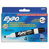EXPO Low Odor Dry Erase Markers, Bullet Tip, Assorted, 4/Set (SAN82074) – view 2