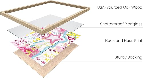 Miniatura 2 de HAUS AND HUES Preppy - Póster estético para decoración de pared, cuadros rosados, decoración de pared para dormitorio, bonita decoración de