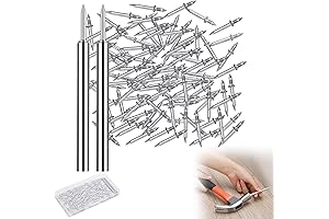 200Pcs Double-Head Skirting Thread Seamless Screws: Unnoticeable Security for Skirting Lines