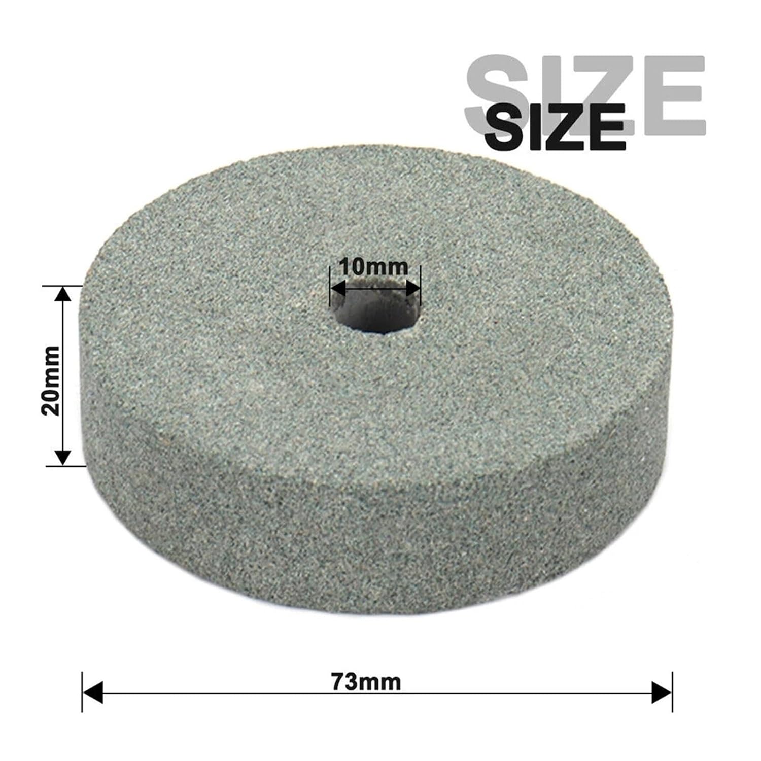 1PC 3Inch/75mm Grinding Stone Polishing Wheel Metal Grinding Polishing Pad Buffing Wheels for Bench Grinder Metal Working(White)