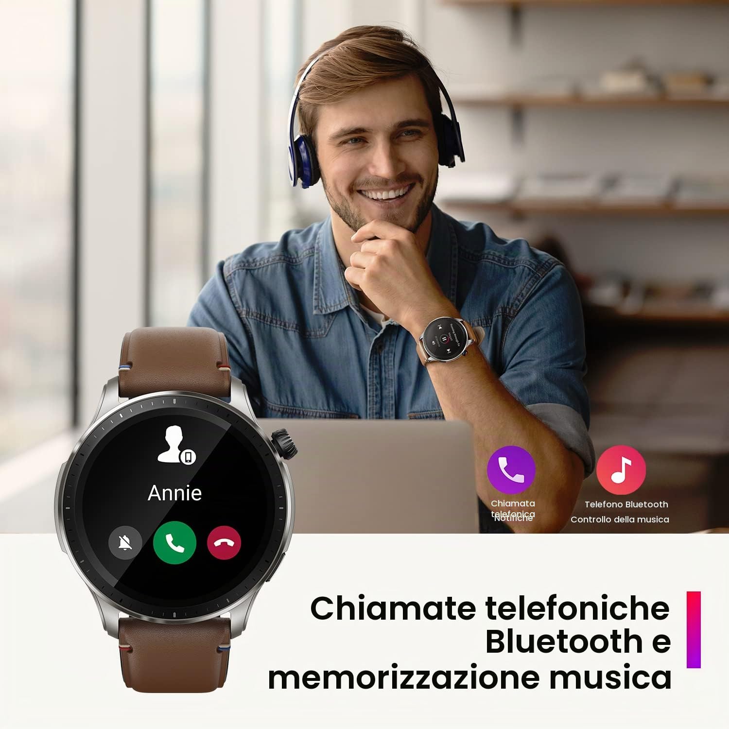 Amazfit GTR 4 Smartwatch Orologio Intelligente, Dual Band GPS, 6 Posizioni Satellitari, 150 modalità Sportive, Riproduzione di Musica, Telefonate Bluetooth, Alexa, AMOLED, SpO2, Cardiofrequenzimetro