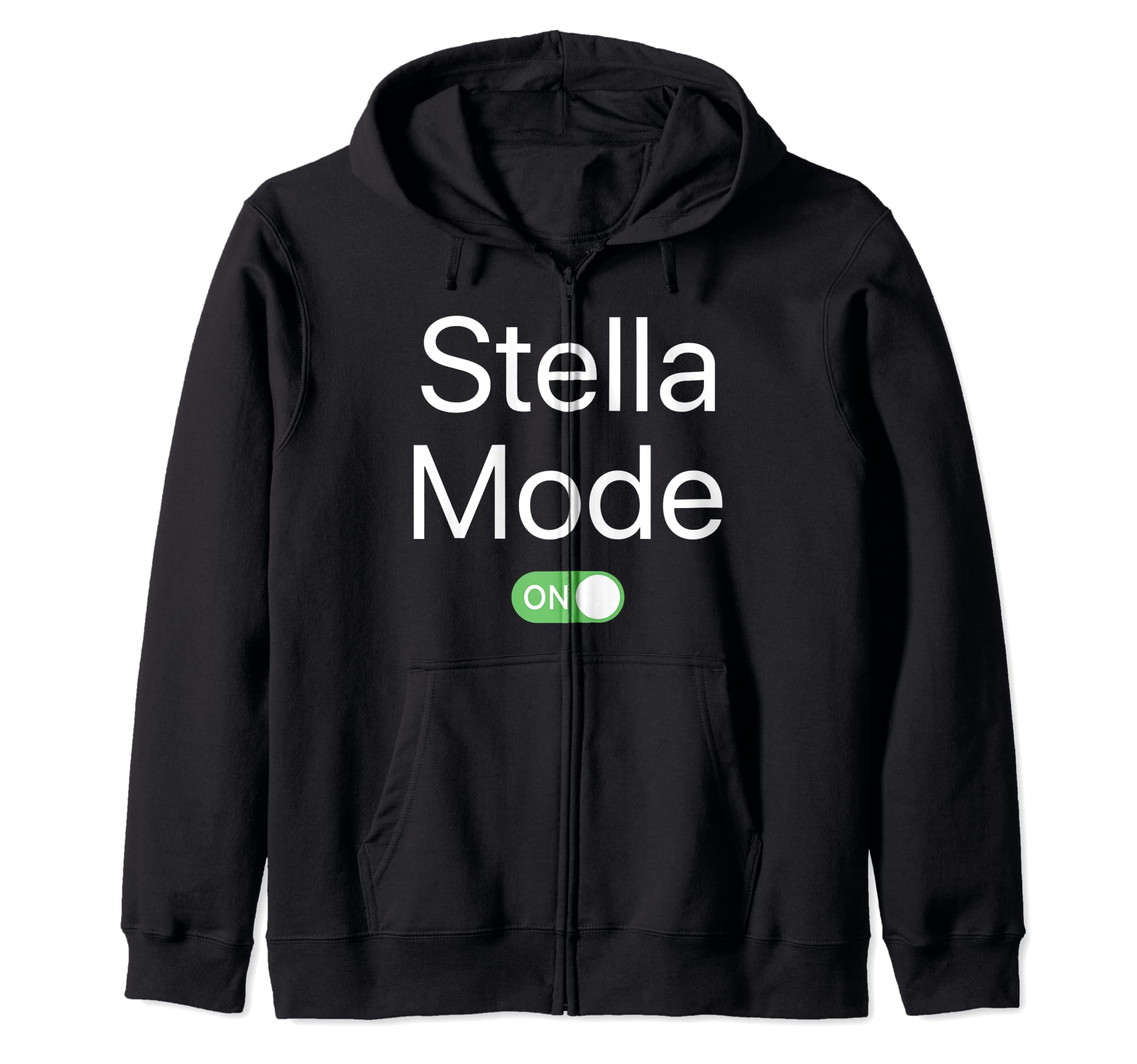 Stella Mode On First Name Smartphone Design Novelty Zip Hoodie