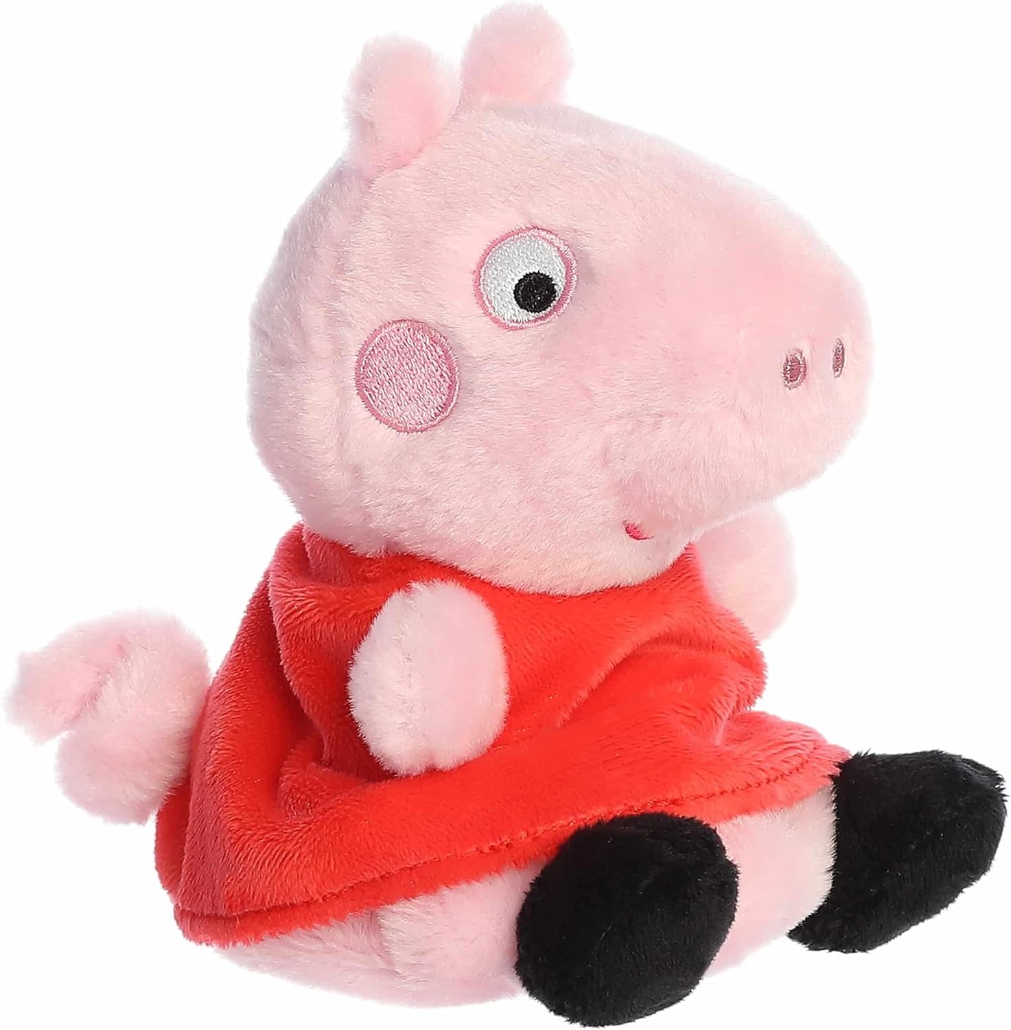 Aurora® Playful Peppa Pig™ Palm Pals™ Stuffed Animal - Officially Licensed Toys for All Fans - Perfect for Birthdays, Adults and Kids All Ages - Pink 5 Inches