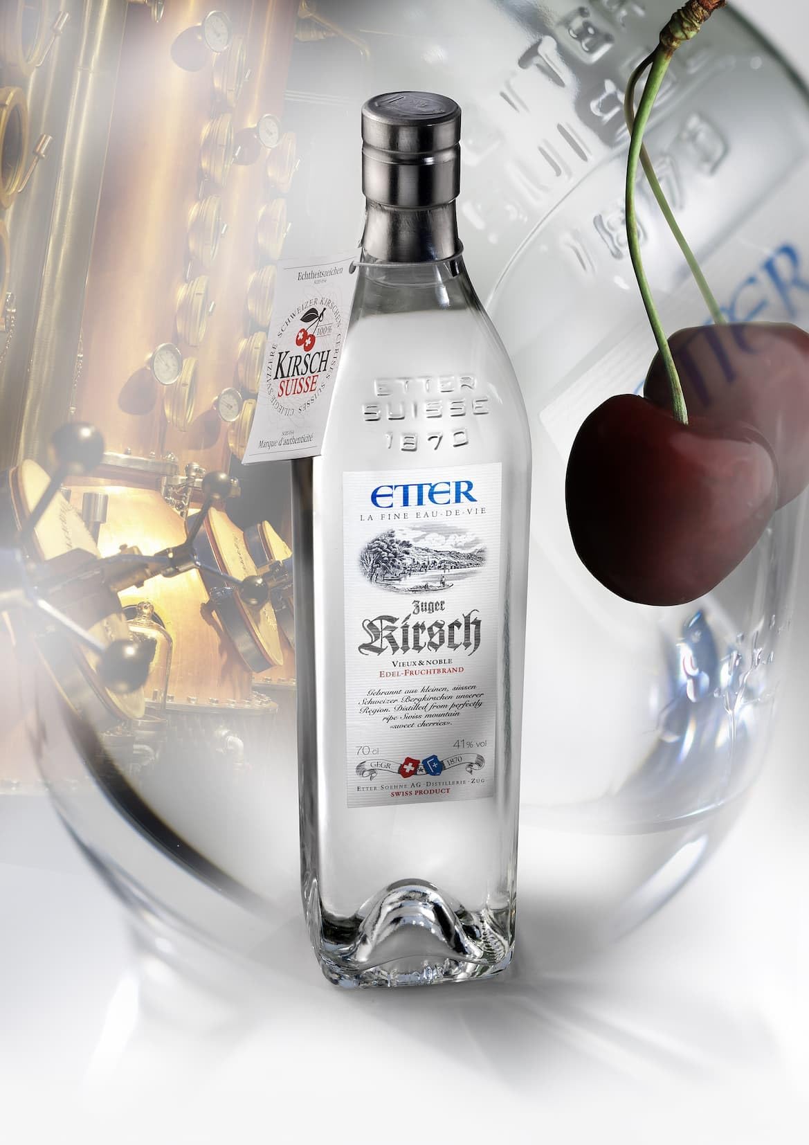 Etter Zuger Kirsch Vieux & Noble Edel-Fruchtbrand Schweiz (1 x 0.7 l)