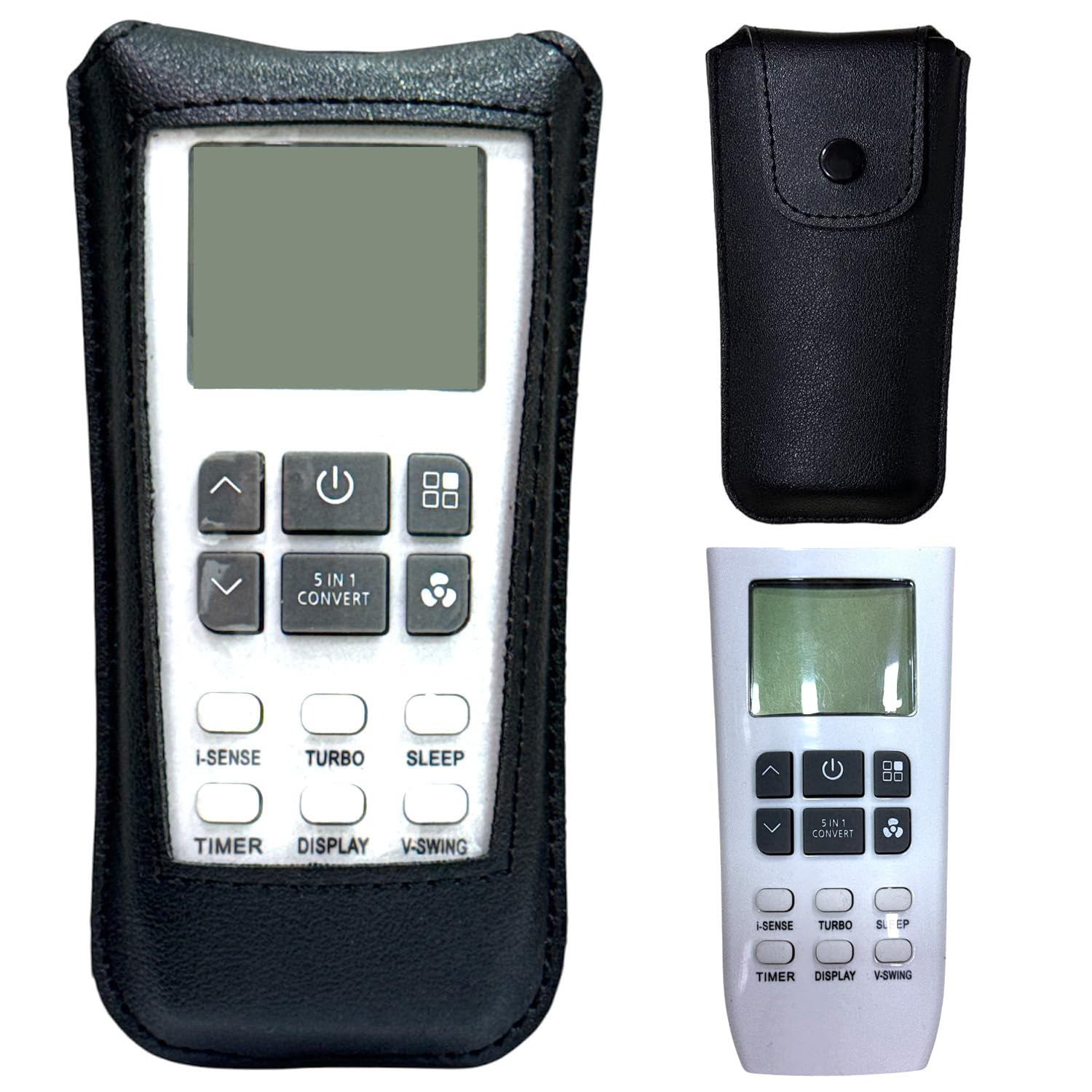 Zaoma Protective Case PU Leather Cover Holder Compatible for AC Remote No. 307, Compatible/Replacement for Godrej Split AC Remote Control Protective Case (Black)-picture-38