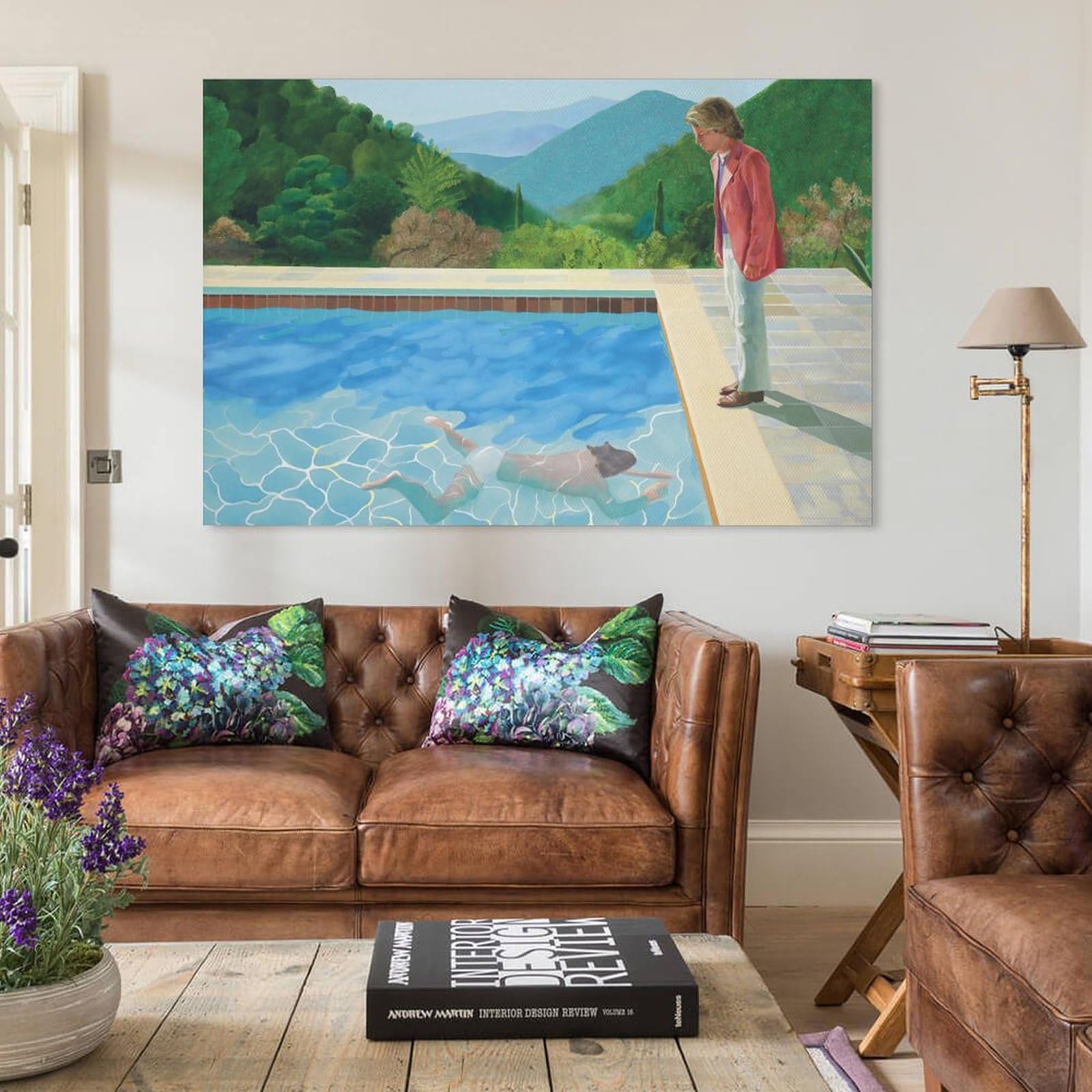 ペーパープール/デビット ホックニー/アートポスター 貴重/額装品