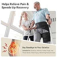 Vista 2 de Hip Brace for Women & Men, Sciatica Pain Relief Devices, Adjustable Compression Wrap Support for Arthritis, Pulled Thigh, Hip Fleхоr Strain, Groin