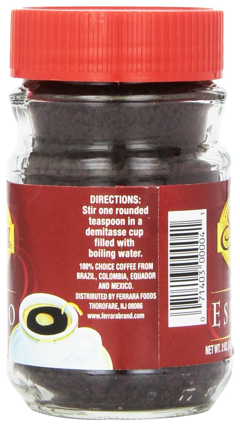 Ferrara Instant Espresso Coffee, 2 Ounce (Pack of 24)