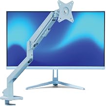 Pixio PX246 Wave Blue 24 inch 120Hz Refresh Rate FHD 1080p Resolution IPS Panel 4ms GTG Response Time Gaming Monitor and PS1S Wave Blue Single Monitor Arm