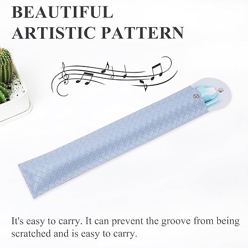 Miniatura 22 de Flauta para principiantes, niños y adultos, 8 agujeros, soprano, con varilla de limpieza y funda de cuero para estudiantes, entretenimiento en casa