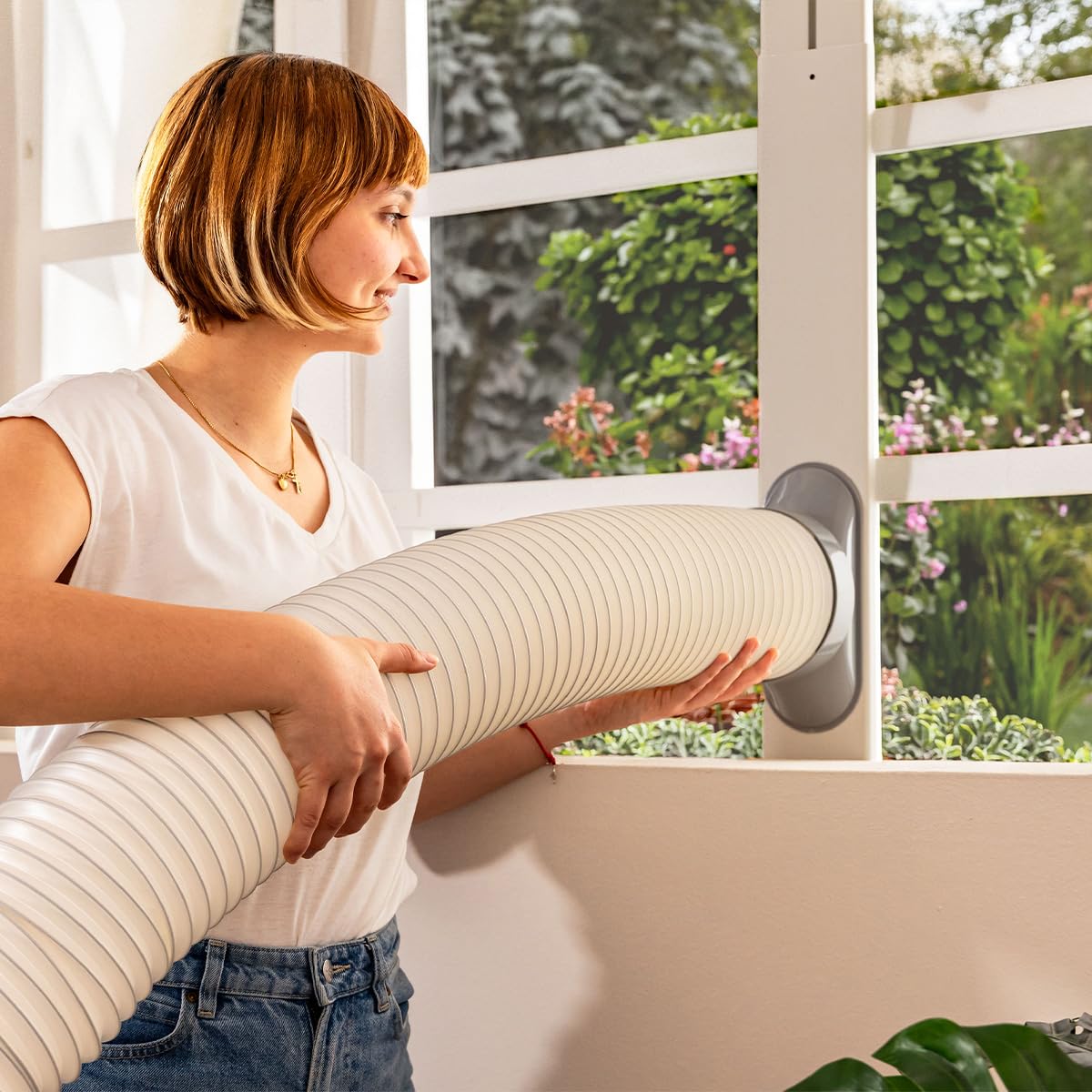 Cecotec Climatiseur Portable avec Pompe à Chaleur et Wi-Fi ForceClima 14800 Nux Heating Connected. 14000 BTU, Télécommande, Écran LED, 5 Modes, 3 Vitesses, Minuterie, Couverture 30-35 m²