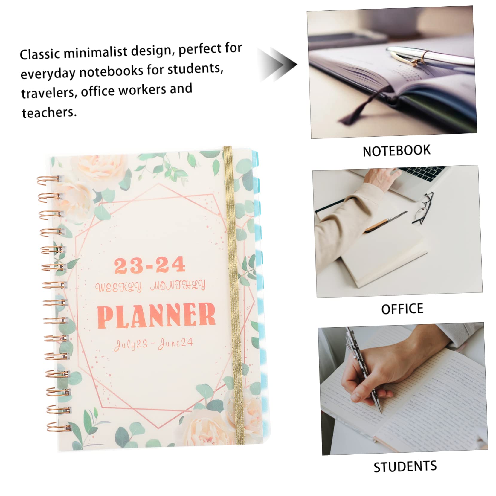 VILLCASE 5pezzi Planner Accademico Agenda Settimanale Per Studenti e Professionisti Per Pianificare Attività e