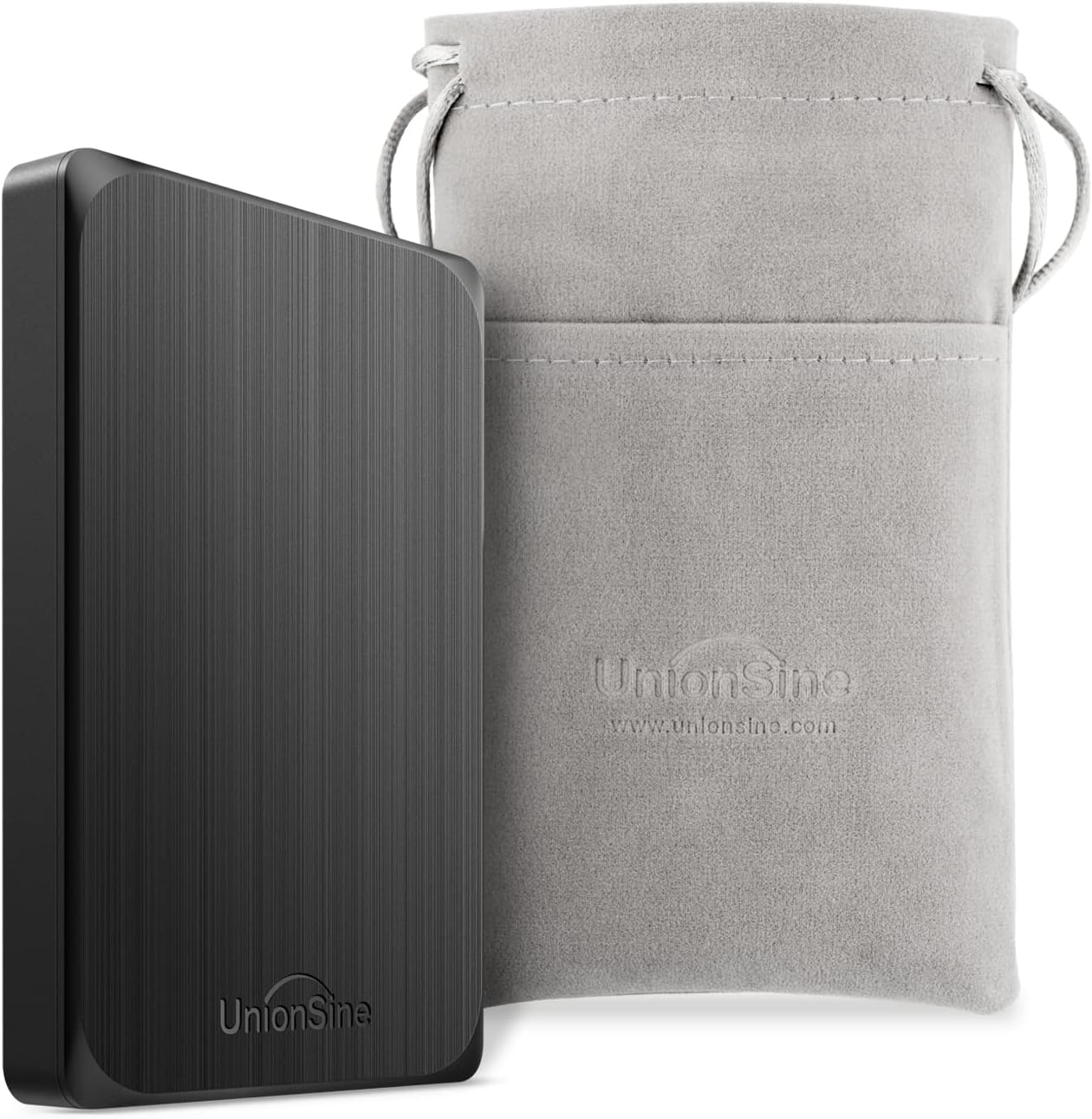 UnionSine Disco rígido externo de 500 GB USB 3.0 Armazenamento HDD portátil compatível com PC, Mac, Ps4, Xbox, bolsa de armazenamento de disco rígido-HD2512