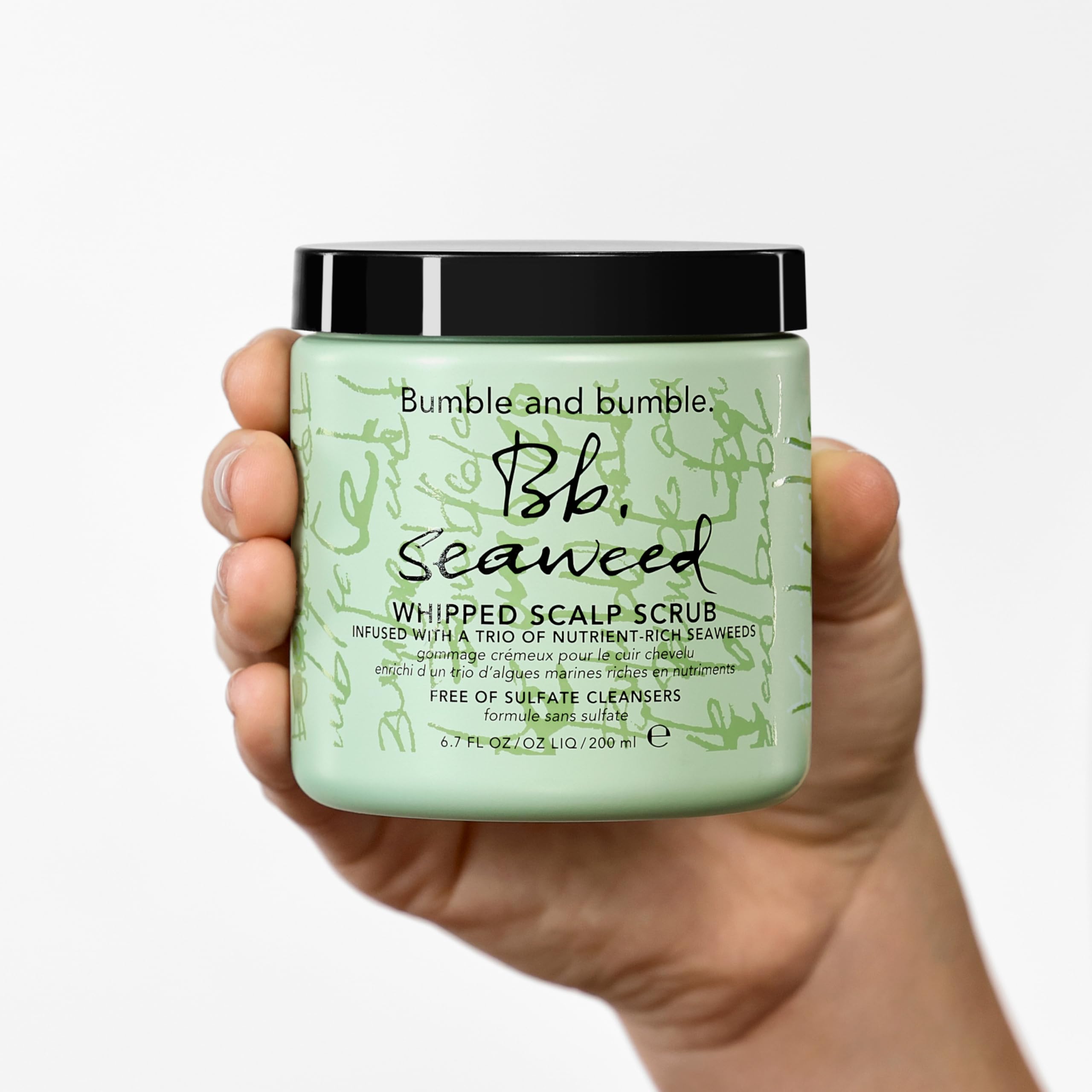 Bumble and bumble. Seaweed Gommage crémeux pour le cuir chevelu | Exfoliant doux | Gommage pour cheveux purifiant le cuir chevelu et les longueurs | Sans sulfate | Format standard, 200 ml