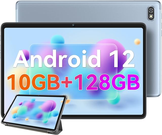 Tablet 10 inch, Blackview Tab 7 Pro Tablet Android 12, 10GB+128GB /TF 1 TB, Octa-Core Processor, 1200*1920 FHD IPS, 13MP+8MP Camera, Dual 4G LTE Tablets with Sim Card Slot, PC Mode, Screen Record, GPS