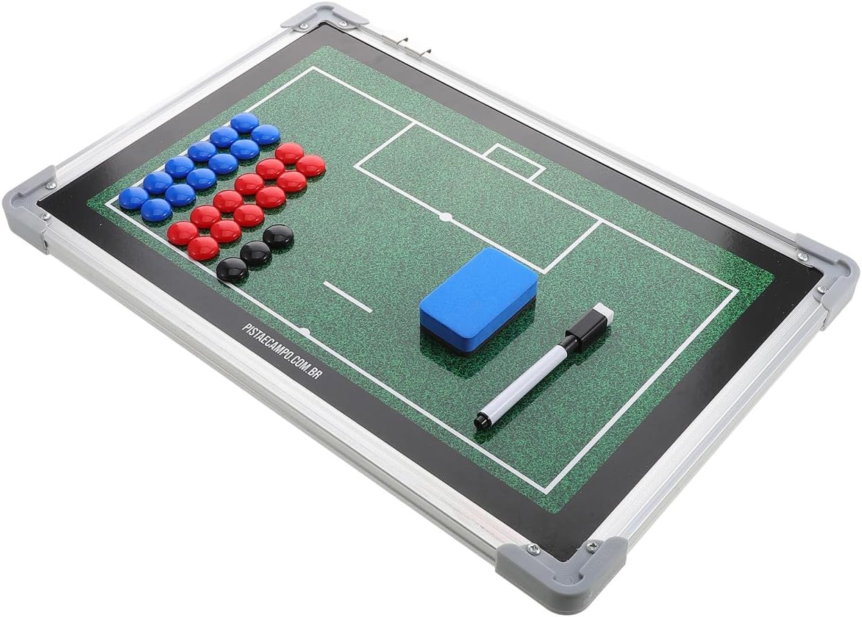 Soccer Training Board Football Tactical Aluminum Alloy Dry Erase Marker Board Sports Gear for Instructor Training and Match Strategy Planning