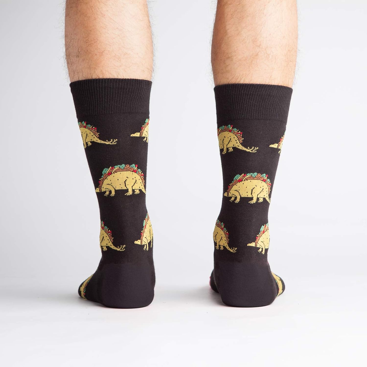 Sock It To Me, Tacosaurus, Men's Crew Socks, Taco Socks - Image 3