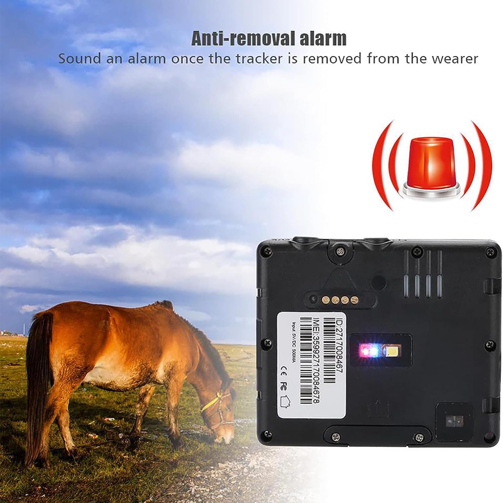 McbeAn Localizzatore GPS per Bovini, Localizzatore GPS per Animali Solari, Allarme Anticollisione/Riproduzione Traccia/Chiamata Bidirezionale/monitoraggio Multi-Posizionamento/Multipiattaforma