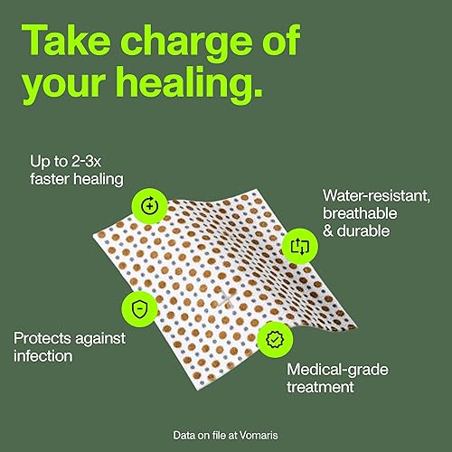 Miniatura 2 de PowerHeal Kit de vendaje bioeléctrico para el cuidado de heridas y curación rápida, 3 capas con almohadilla bioeléctrica, almohadilla absorbente,