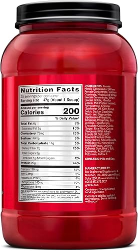 Miniatura 134 de BSN SYNTHA-6 - Proteína de suero en polvo con caseína micelar, proteína de leche de chocolate en polvo, Batido de chocolate, 97 porciones