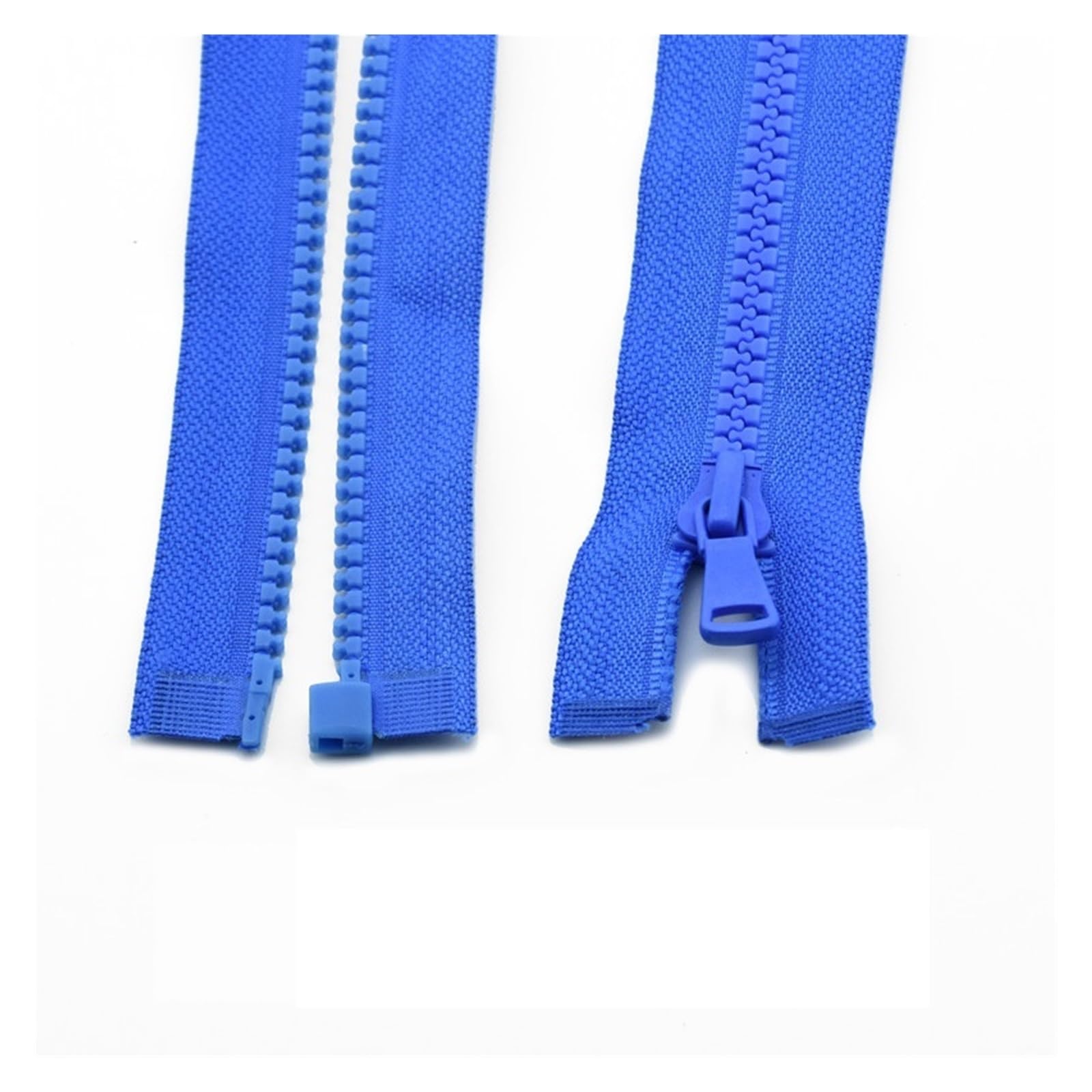 Zip 3 pcs 5# 30/40/55/60/70/80/90 cm Resin Zipper Open-End Auto Lock Plastic Zippers for Sewing Clothing Bag Clothes (Color : Blue, Size : 70CM_5#)