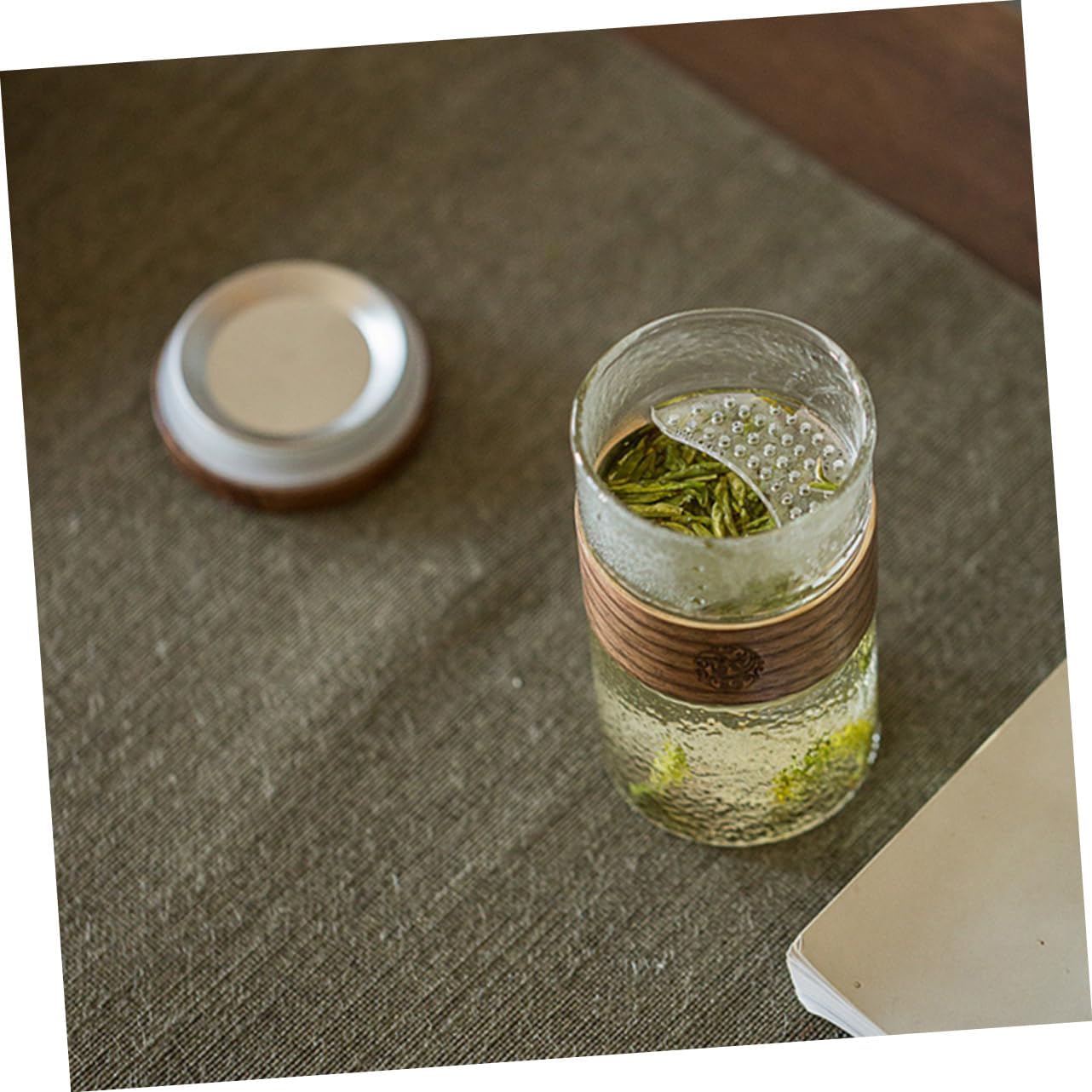 1pc Portable Tea Infuser Cup Simple Design for Loose Leaf Tea Office Use and Home Brewing and Practical Teacup for Floral and