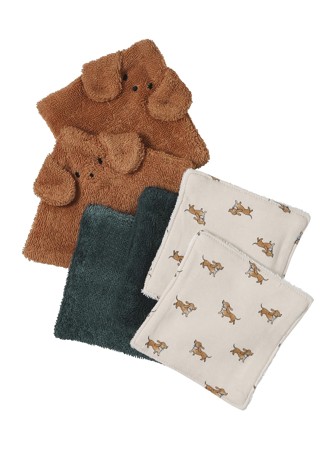 VERTBAUDET Lot de 6 lingettes lavables Achille TU
