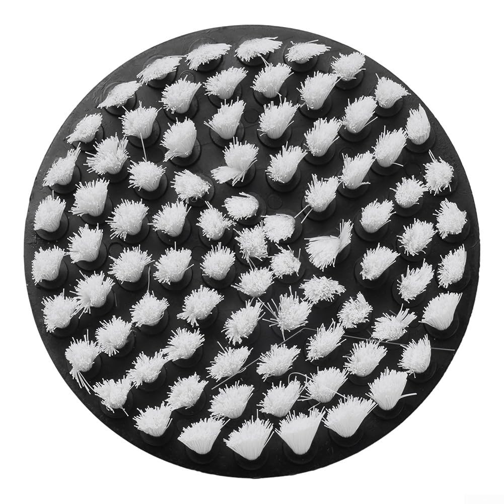 Spazzola per trapano elettrico da 5 pollici per tappeti, pelle e tappezzeria, compatibile con trapani a batteria, strumento di pulizia in plastica da 12,7 cm