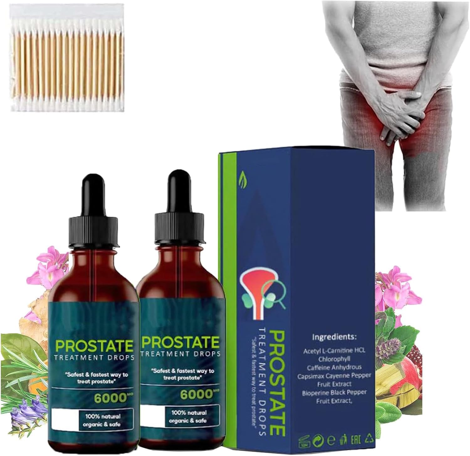 Prostate Treatment Drops, Prostate Natural Herbal Drops, Prostate Pain