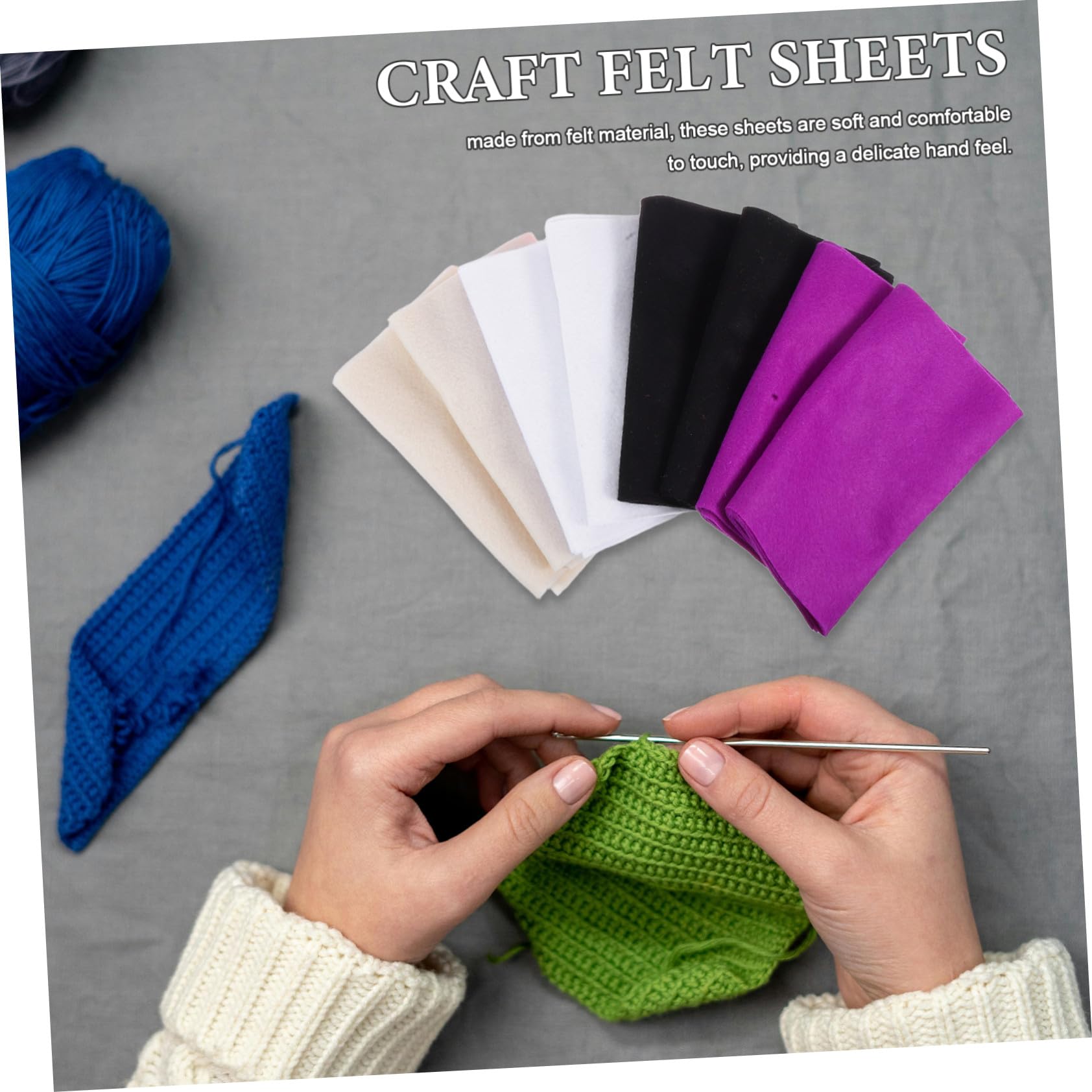 Gadpiparty 16stücke Farbige Filzplatten Für Bastelarbeiten Nähen Und DIY-projekte Strapazierfähiger Filzstoff Mit Feiner Textur Für Kreatives Gestalten Und Schulprojekte
