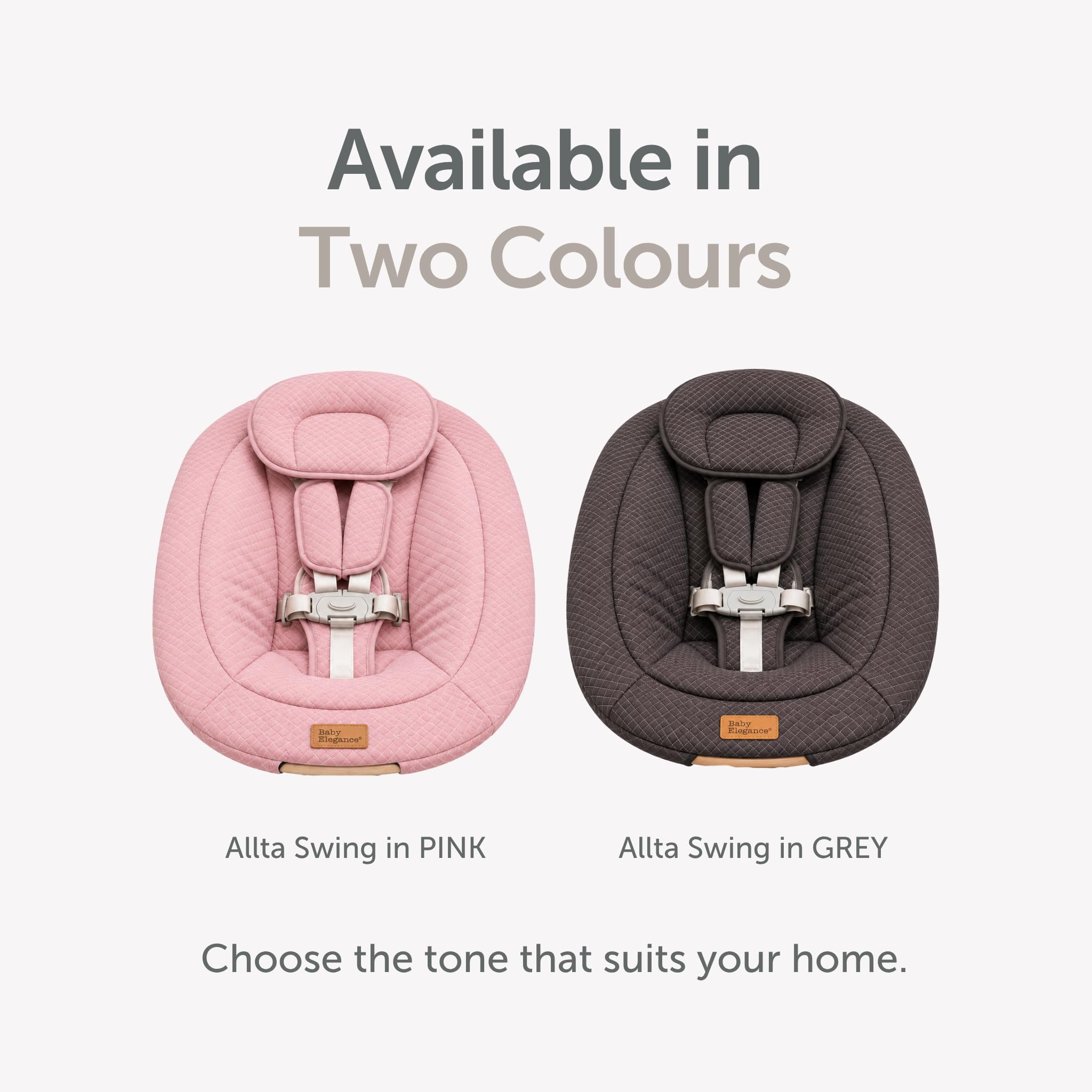Allta - Sdraietta elettrica per bambini con comoda seduta di Baby Elegance | Sdraietta per bambini dalla nascita – 9 kg | dondolo con diverse velocità di oscillazione e melodie rilassanti | Regali per