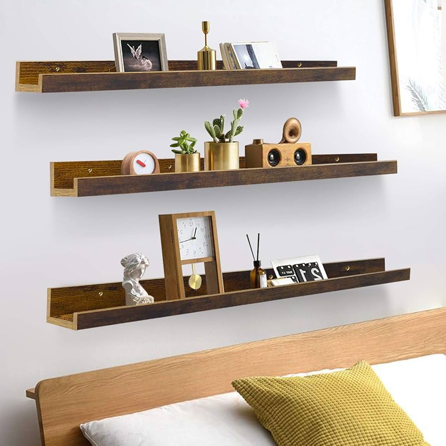 Amazon.com: Giftgarden 47 Inch Long Floating Shelves for