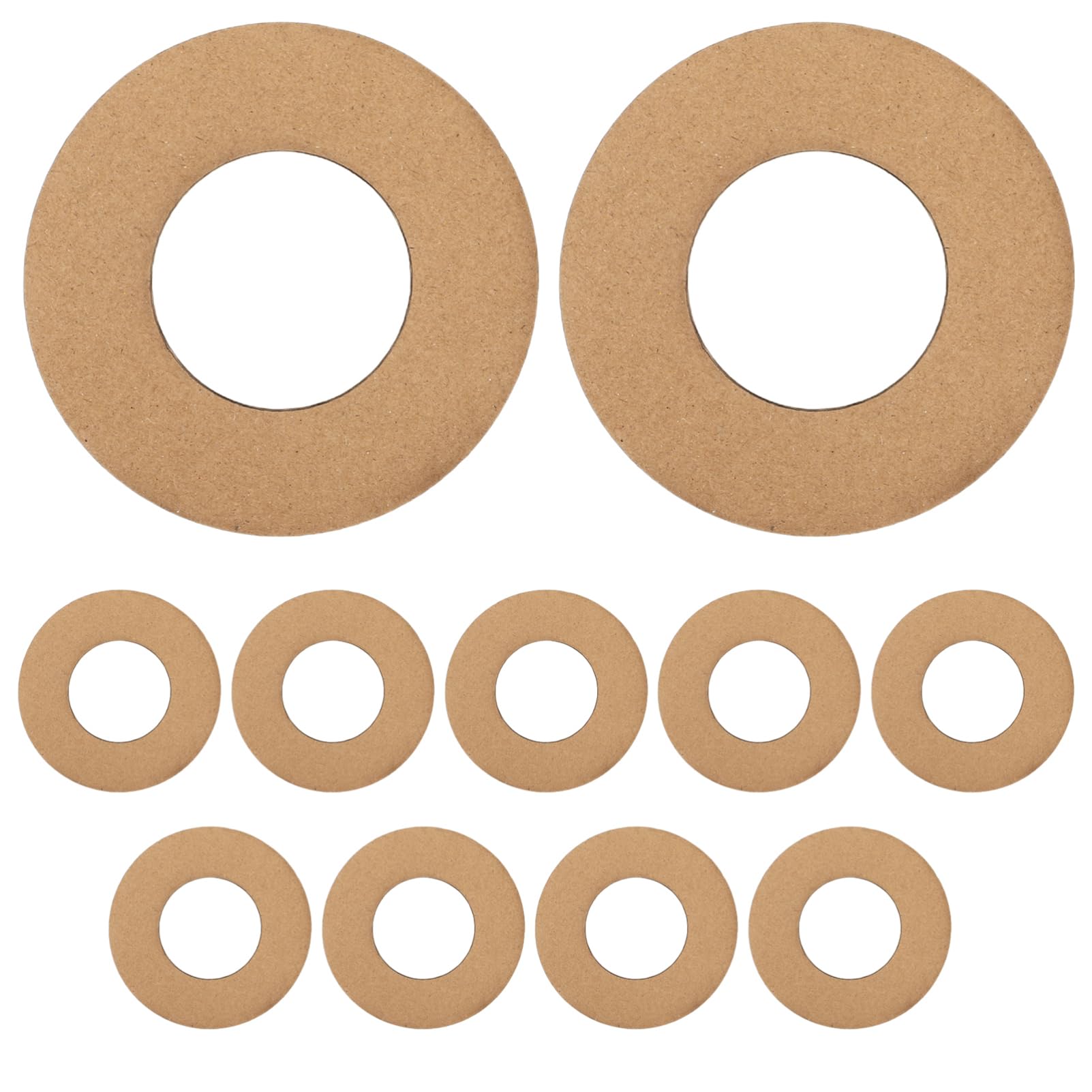 HAPINARY 2sets Large Paper Wreath Ring DIY Craft Supplies Floral Frame Forms Decorative Wreath Support 11pcs*2