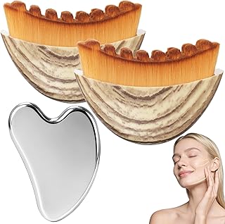 Juego de 2 brochas de contorno linfático y he...