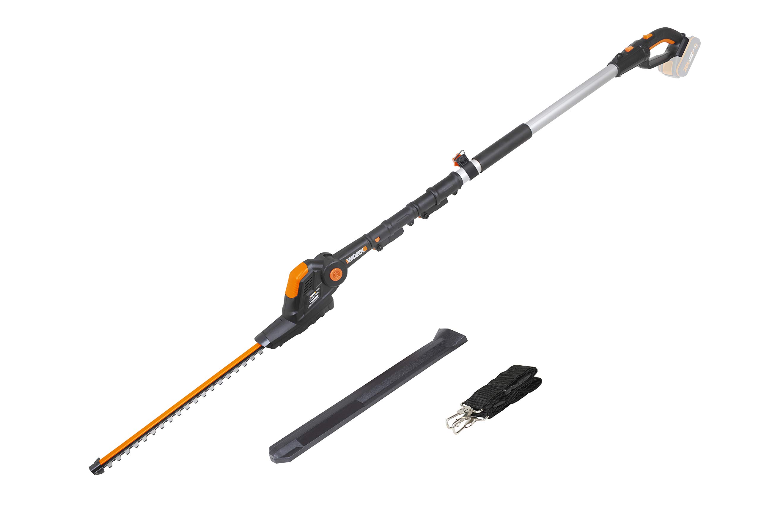 WORX WG252E.9 18V (20V Max) Cordless Pole Hedge Trimmer 45cm - (Tool only - battery & charger sold separately)