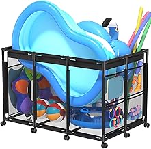 Pool Storage Bin XX-Large, Nylon Mesh Pool Float Storage Organizer for N...