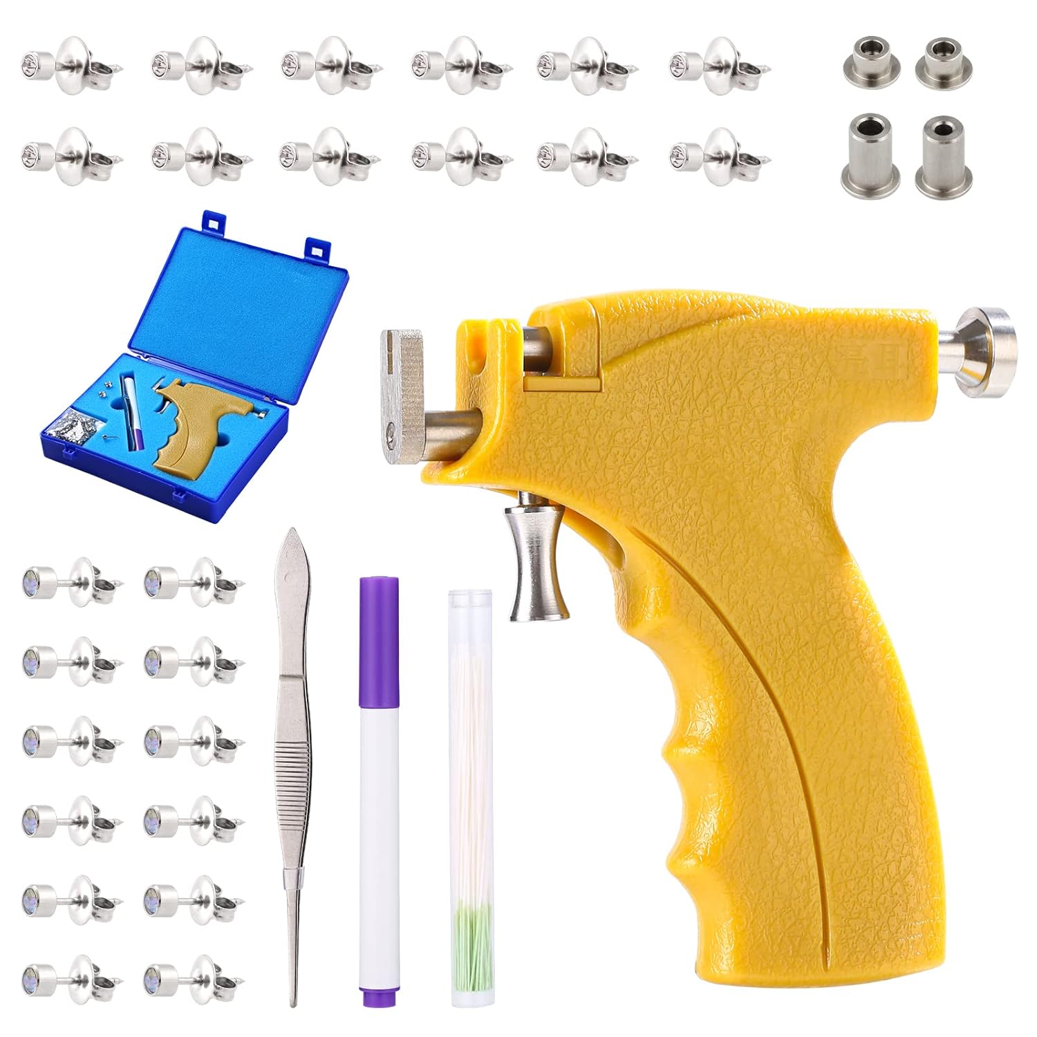 Body Ear Piercing Gun Kit, Professional Ear Nose Navel Lip