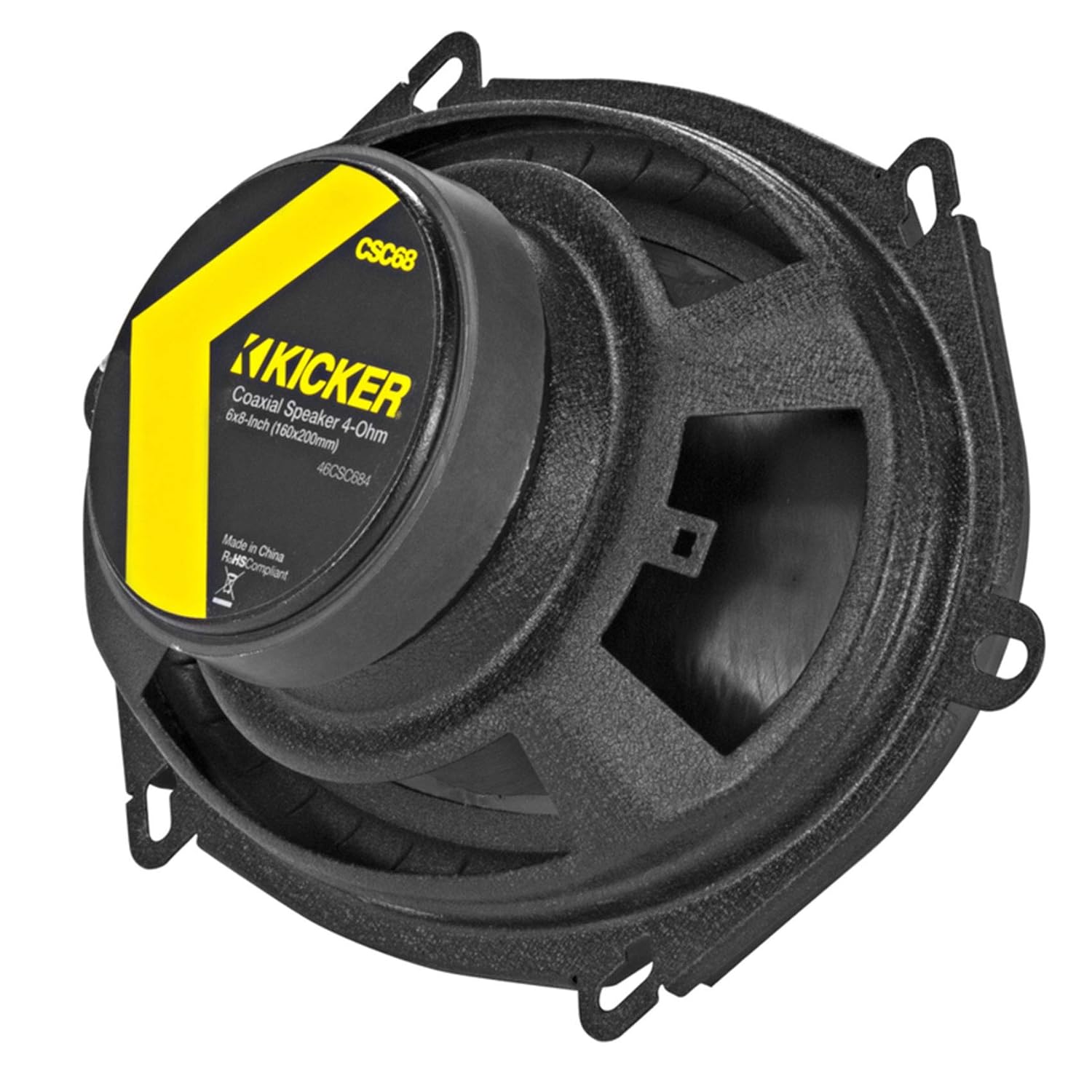 4 Kicker 46CSC684 CS68 6x8 450w Car Audio Speakers+4-Channel Amplifier+Amp Kit