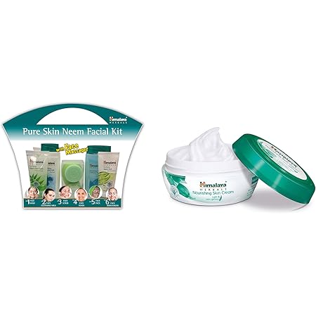 himalaya pure skin neem facial kit with face massager