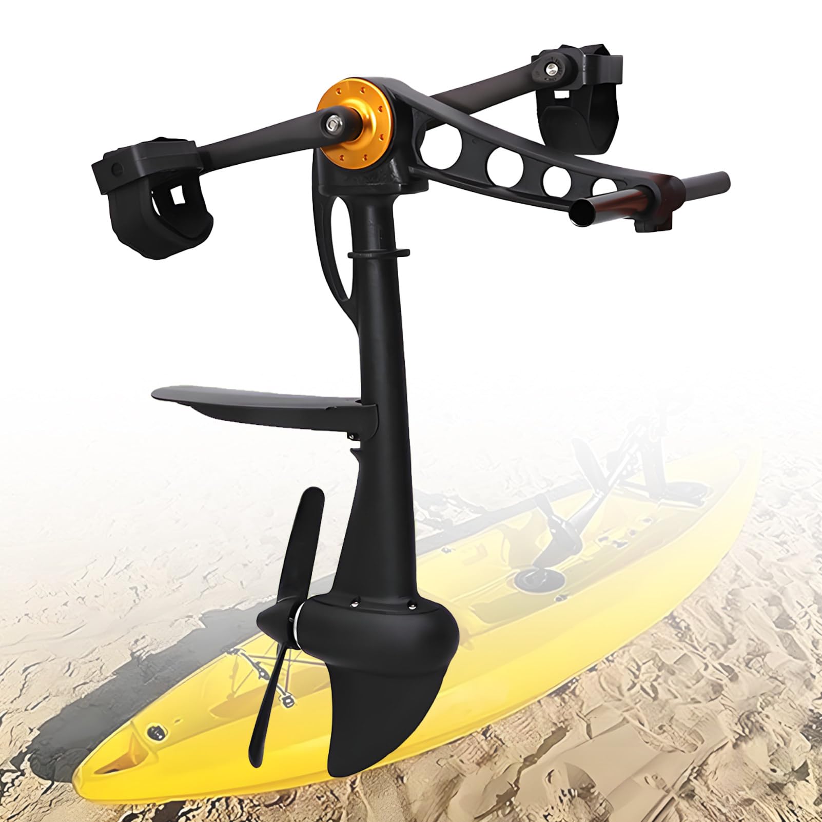 DUMIPME Kayak Pedal Drive, Pedal Motor for Kayaks, Universal Foot Power Unit Replacement Drives for Inflatable Fishing Boats, Paddle Board & Radar Kayaks