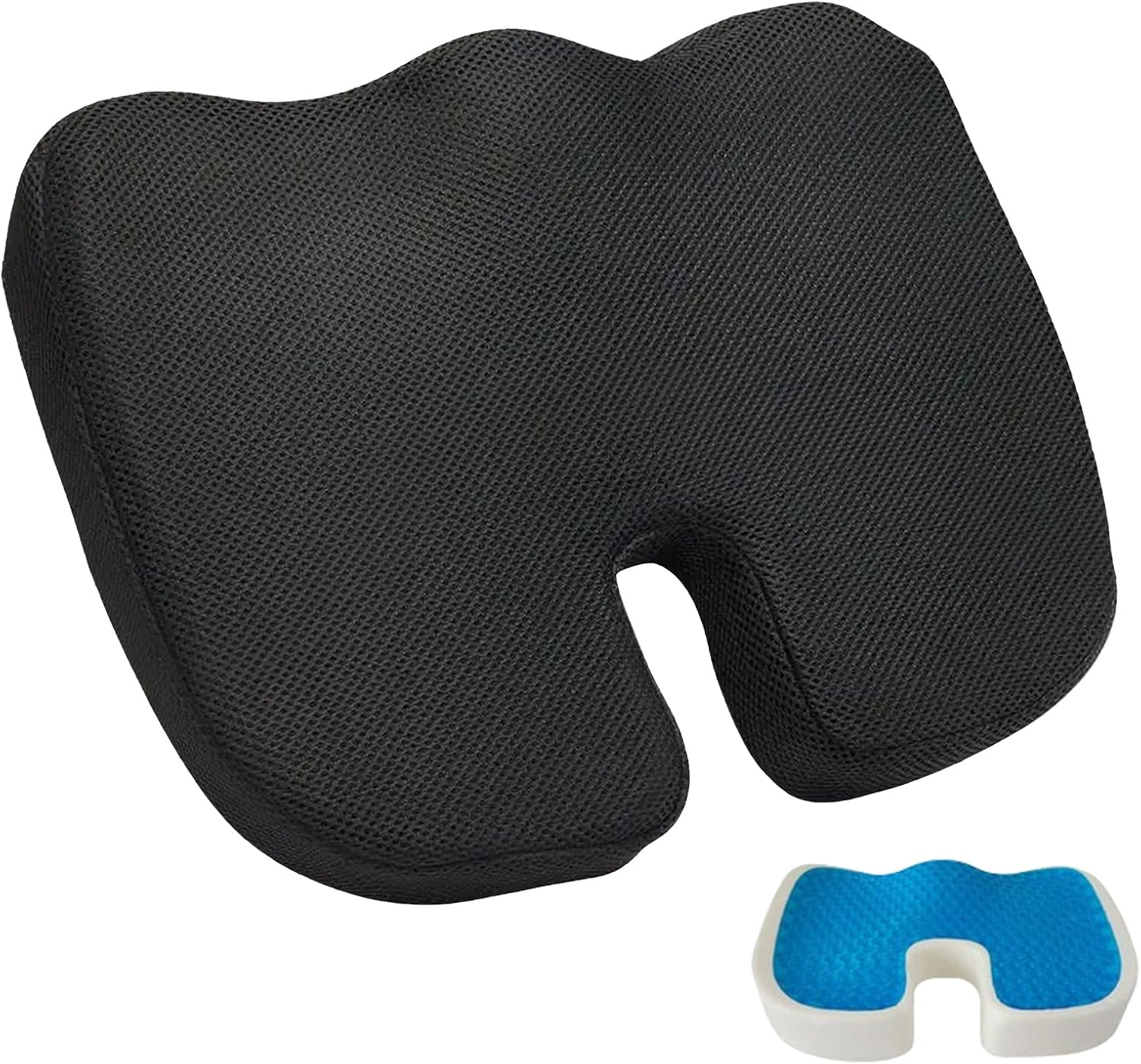 Konturierte Sitzkissen Orthop disch f r Stei bein Gel Stei beinkissen Ergonomisches Sitzkissen B rostuhl f r B ro Auto Zuhause Langzeit-Sitzkomfort Lindert Druck Durch Langes F rdert Durchblutung- B