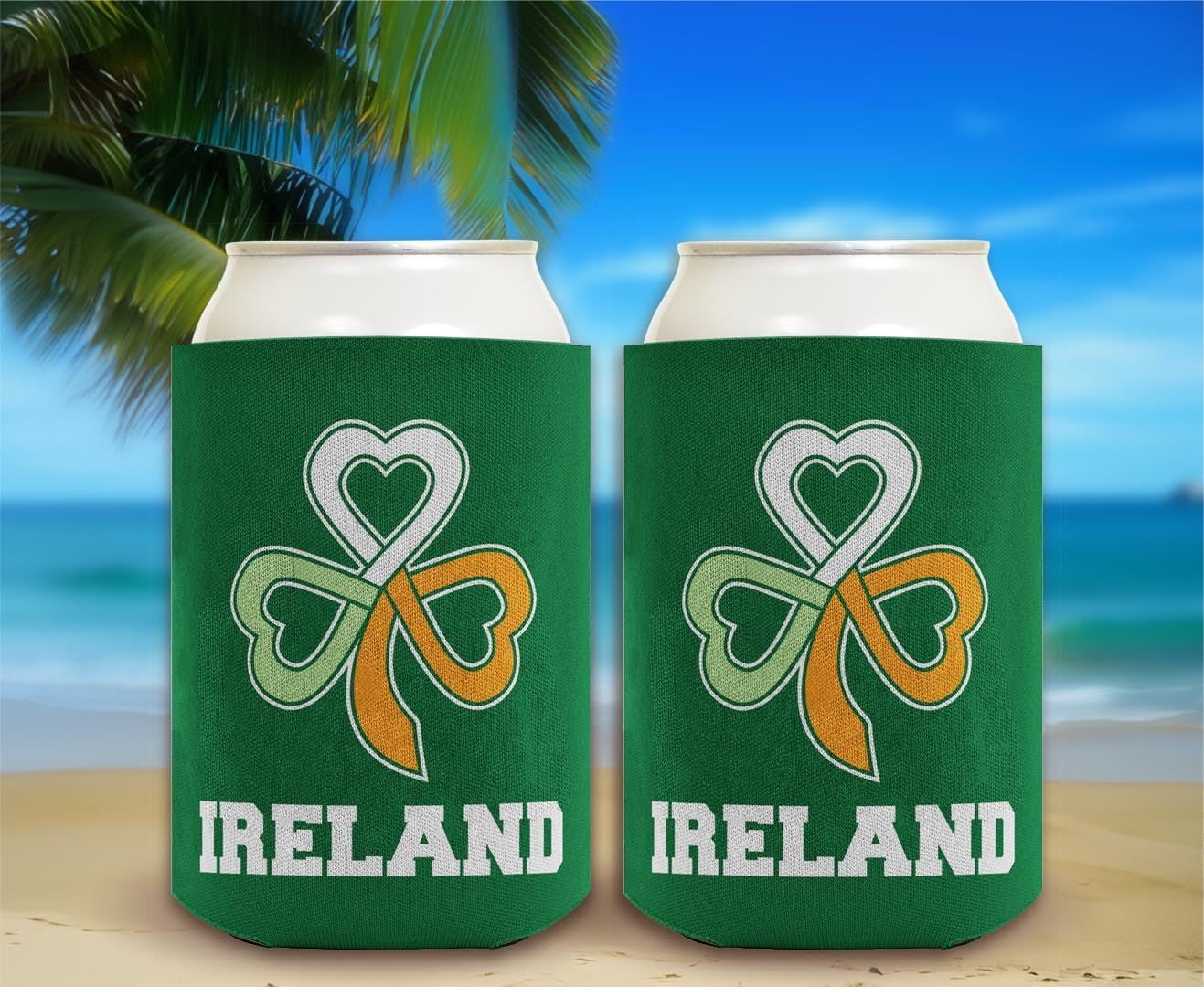 St Patricks Day Party Favors Ireland Keltic Knot Shamrock 24-Pack Can Drink Thermocoolers Party Pack