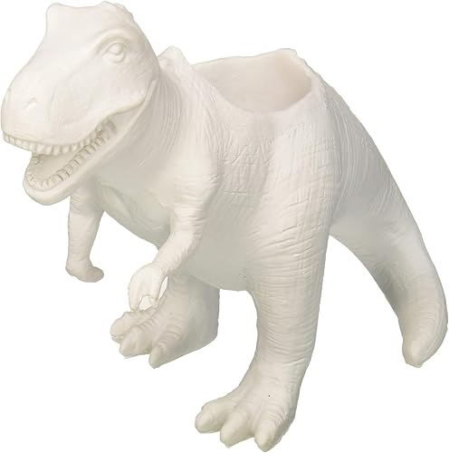 Miniatura 3 de Gift Republic T-Rex - Maceta de dinosaurio divertida para plantas pequeñas, decoración de dormitorio con temática de dinosaurio y accesorio de