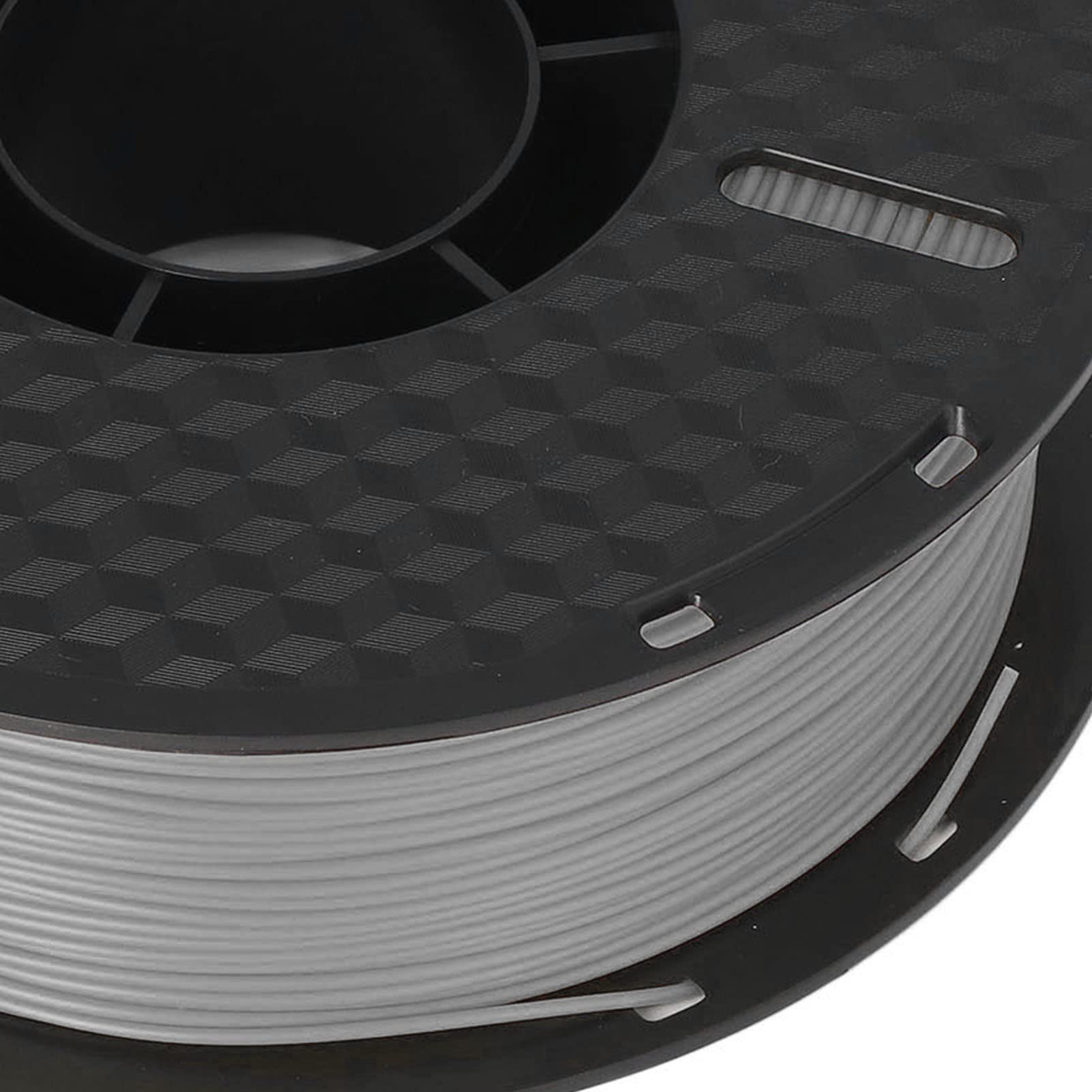 Wakects Filament PLA 1,75 Mm, Szpula do Drukarki 3D 1 Kg, dokładność ± 0,02 Mm, Uszczelnienie Próżniowe, Druk w Temperaturze od 374 do 410°F dla Hobbystów Zajmujących się Prototypowaniem FDM (SILVER)