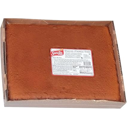 Amazon Com Sara Lee No Icing Sponge Sheet Cake 12 X 16 Inch 4 Per Case Frozen Desserts And Toppings Everything Else